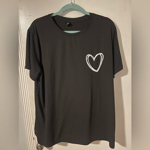 White Heart Tee